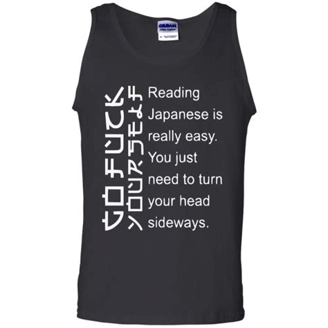 reading japanese is really easy you just need to turn your head sideways shirt ladies tee
