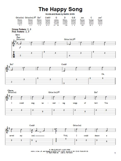 Let us know in the. The Happy Song by Delirious? - Easy Guitar Tab - Guitar Instructor