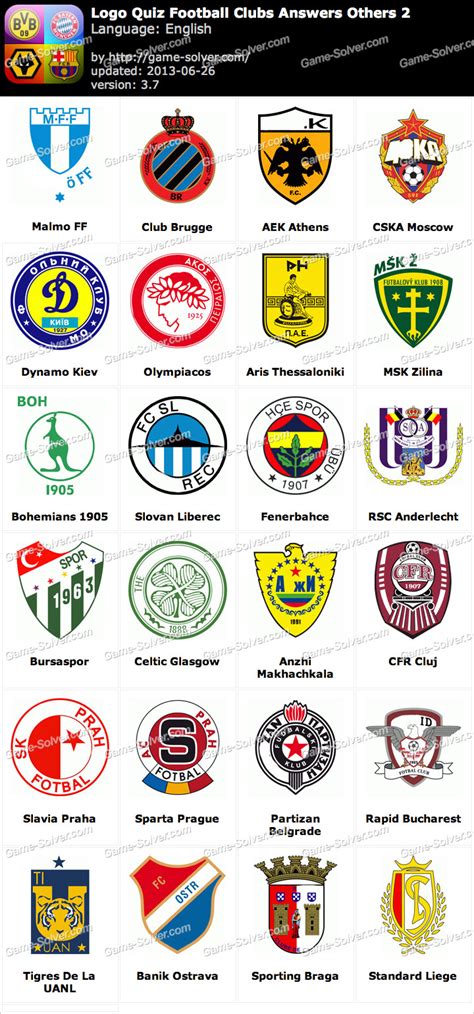 Uefa Football Club Logos Answers The Image Kid Has It