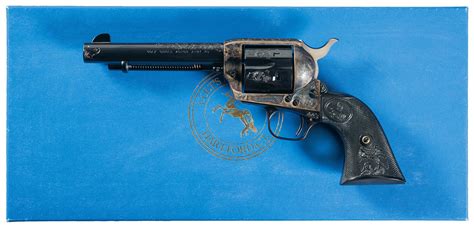 Factory Engraved Colt Third Generation Saa Revolver Rock Island Auction
