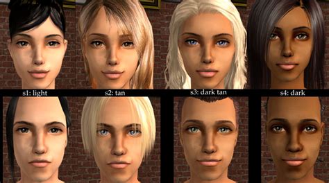 Mod The Sims Default Replacements Of Oepu S Maxis Match Skintones
