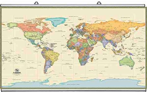 Παγκόσμιος χάρτης στα Ελληνικά Κ614 Χάρτες τοίχου