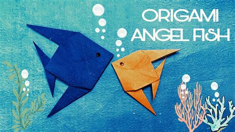 Origami Angelfish Paper Fish Tutorial Origami Easy Youtube