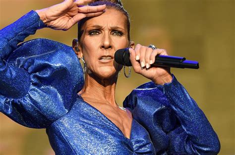 “wow What Slender Legs” Skinny Celine Dion In A Golden Bodysuit Made