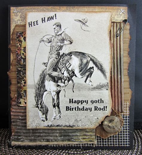 Scraps From A Broad Cowboy Birthday Card