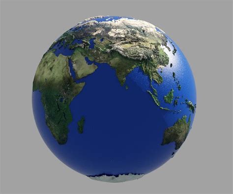 Artstation 3d Model Earth Globe Hd Game Assets