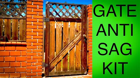 How To Repair A Sagging Gate With A Cable Support Anti Sag Gate Kit