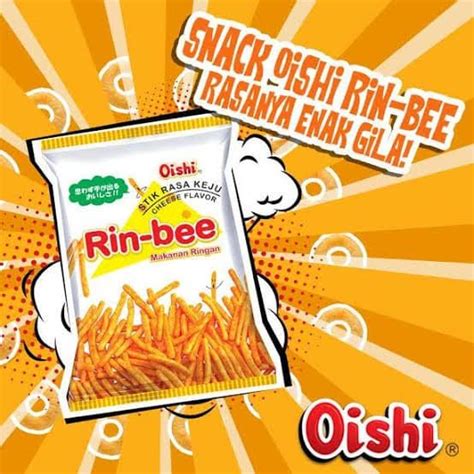 80 Pcs Se Dus Rinbee Oishi Keju Stik Chiki Ciki Rin Bee 11 Gram Snack Kekinian Lazada