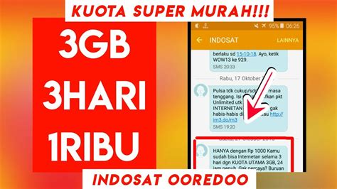 Cek kuota paket internet termurah agustus 2021 dari tokopedia. Isi Ulang 3gb Unlimited Indosat