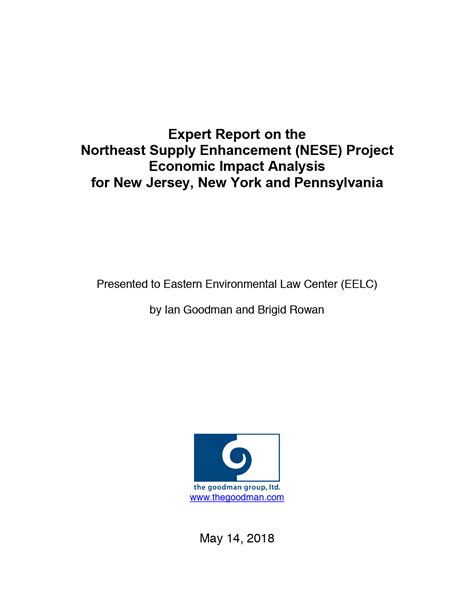 Expert Report On The Northeast Supply Enhancement Nese Project