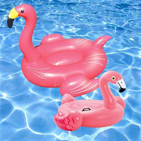 Swimline Giant Flamingo And Ride On Flamingo Swimming Pool Float Combo
