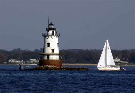 Northeast Coast Of Us Rhode Island Conimicut Lighthouse World Of