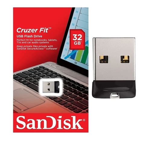 Pen Drive Sandisk Cruzer Fit 32gb Usb Mini Flash Drive Sdcz43 016g G46