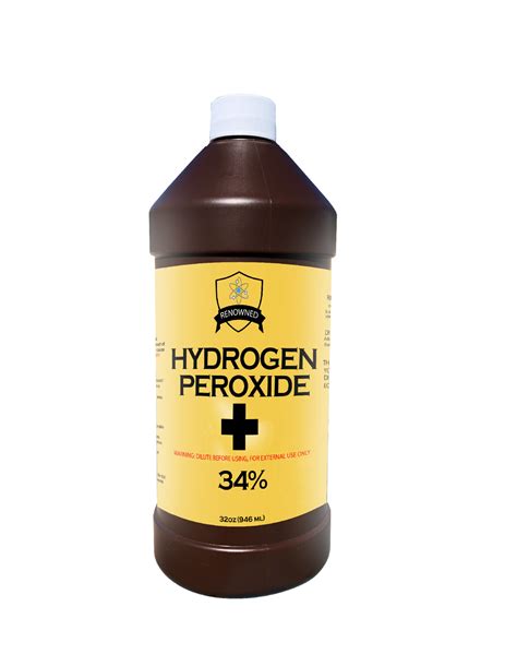 Hydrogen Peroxide 34 32oz Shop Renowned Chemicals
