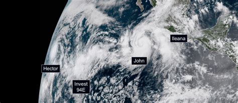 Four Tropical Storms Develop In The Pacific Ocean Simultaneously