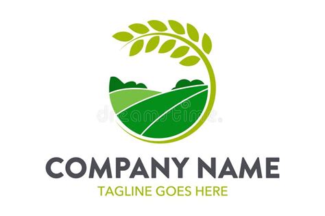Unique Agriculture And Farming Landscape Logo Template