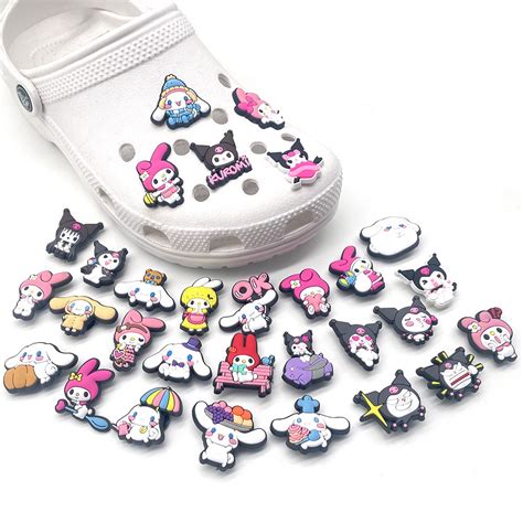 Sanrio Series Shoes Charm Crocs Jibbitz Button Crocs Charm Cute Melody