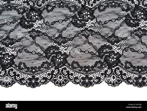 Black Lace With Pattern With Form Flower Stock Photo Alamy