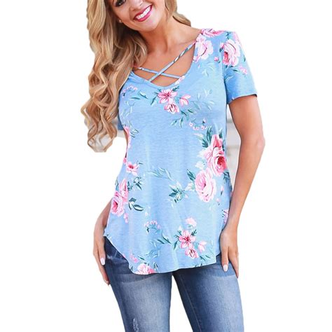 Plus Size 5xl Women Spring Summer Short Sleeve Print Blouse Shirts