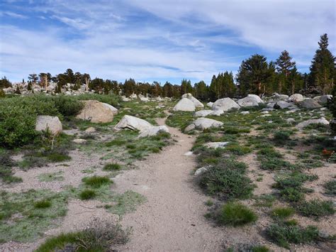 Boulder Lined Path Cottonwood Lakes Trail Eastern Sierra California