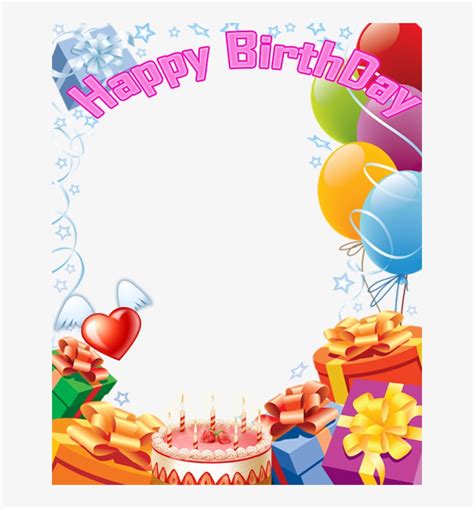 Free Happy Birthday Poto Frame Happy Birthday Border Png Png Image