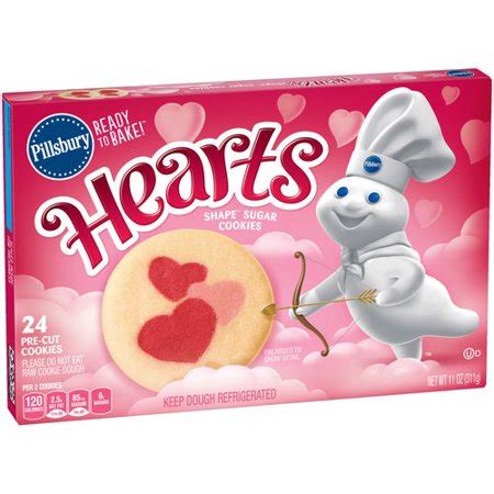 Holiday cookies are a big job and perfection lies in the details. Pillsbury Ready to Bake! Hearts Shape Sugar Cookies, 24 ...