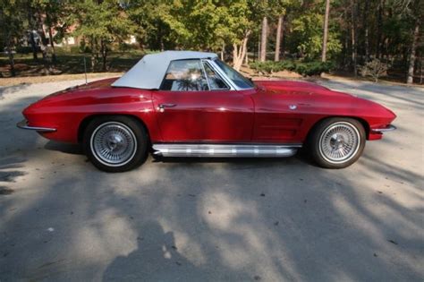 Awesome 1964 Red Corvette Convertible 327 Cu In 365 Hp Engine With 4