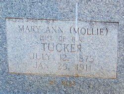 Mary Ann Mollie Coulson Tucker 1873 1911 Mémorial Find a Grave