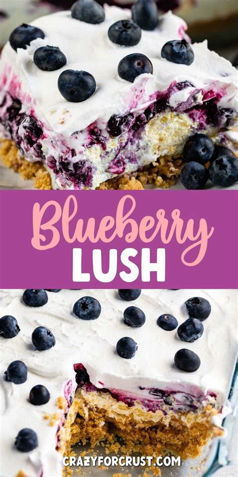 Blueberry Delight Lush Dessert Recipe Blueberry Desserts Recipes