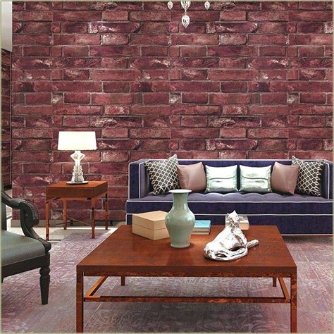 Living Room Ideas With Brick Wallpaper Living Room Home Design