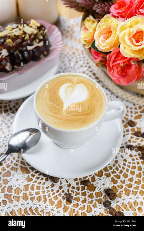 Cup Of Cappuccino Stock Photo Alamy