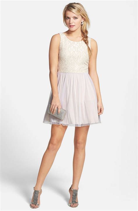 Speechless Floral Lace Skater Dress Juniors Nordstrom