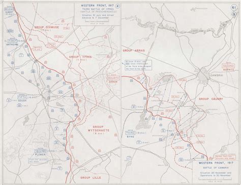 Battles The Third Battle Of Ypres 1917 Battle Of Ypres Ypres Map