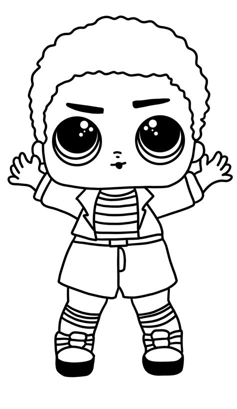 Coloring Pages Colouring Pictures Lol Dolls Awesome Punk Boy Lol