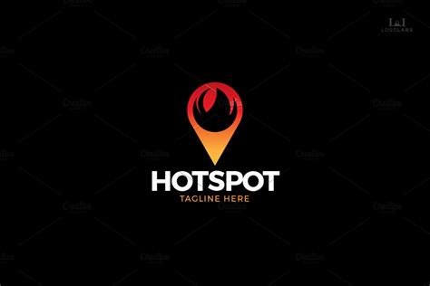 Hot Spot Logo Creative Logo Templates Creative Market