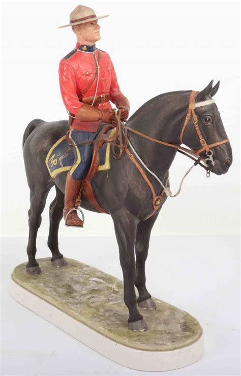 Royal Worcester Model Of Royal Canadian Mounted Policeman No 80