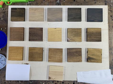 Stain Chart For Wood