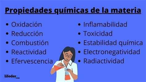 Propiedades Químicas De La Materia Características Y Ejemplos