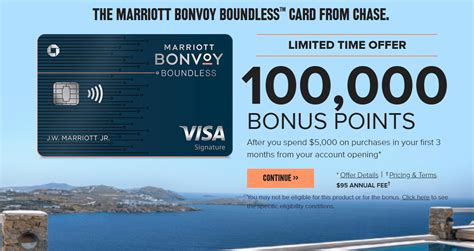 Earn three free night awards (each valid for a night costing up to 50,000 points, and valid for 12 months from when they're issued) after spending $3,000 within three months Expired Chase Marriott Bonvoy Boundless Card, 100K Bonus Has Been Extended - Danny the Deal Guru