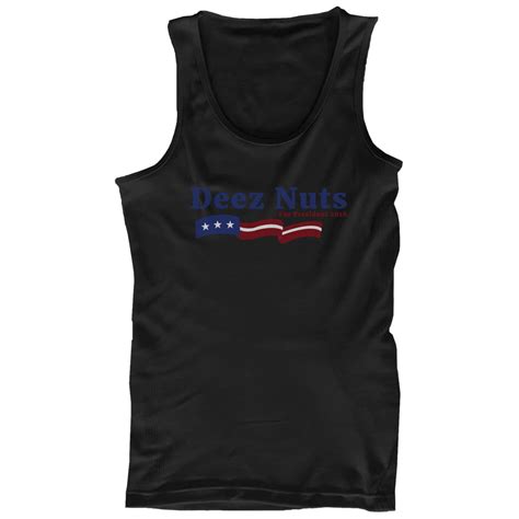 Deez Nuts For President 2016 Banner Men S Black Tank Top Funny Graphic