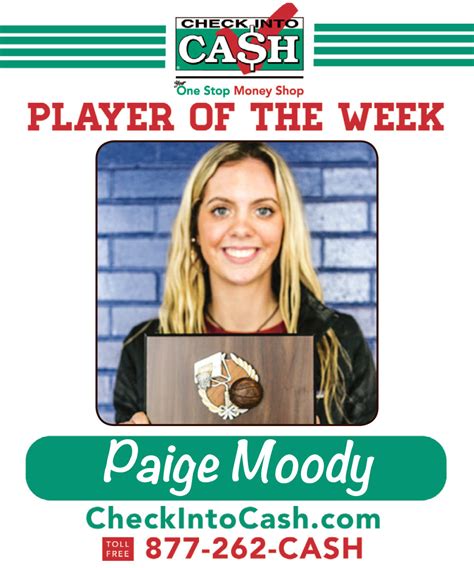 Check Into Cash Player Of The Week 2 10 22 The Cleveland Daily Banner