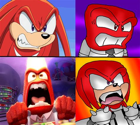 Sonic X Inside Out Anger And Knuckles By Sonicfazbear15 On Deviantart