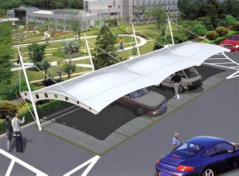 30 Desain Kanopi Membran Parkiran Mobil Dan Motor