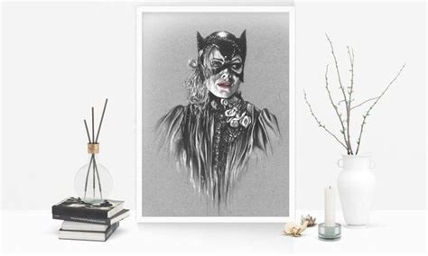 Catwoman Art Print Movie Poster Batman Returns Poster Batman Print