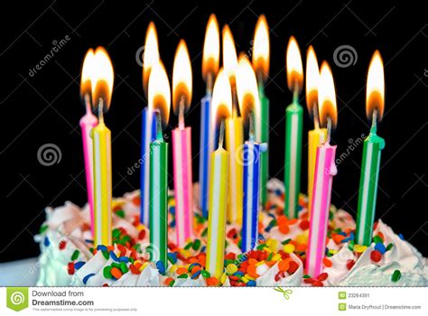 Want to discover art related to velitas? Candles on a birthday cake stock image. Image of sprinkle ...