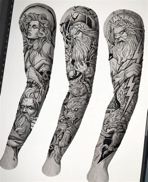 Greek Mythology Sleeve Designs Ink People Sketches Tattoo Inked Women