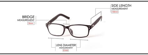 Eyeglasses Size Guide Goggles4u Uk