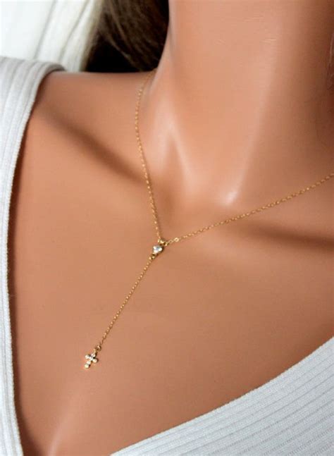 Delicate Rosary Necklace Gold Filled Or Sterling Silver Small Etsy