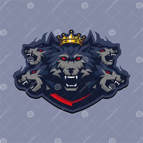 Pack Angry Wolves Stock Vector Illustration Of Baseball 291142498