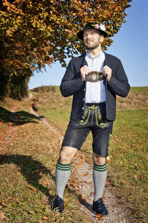Lederhosen Leather Trousers Leather Shorts Bavarian Hat German Men Folk Clothing Folk